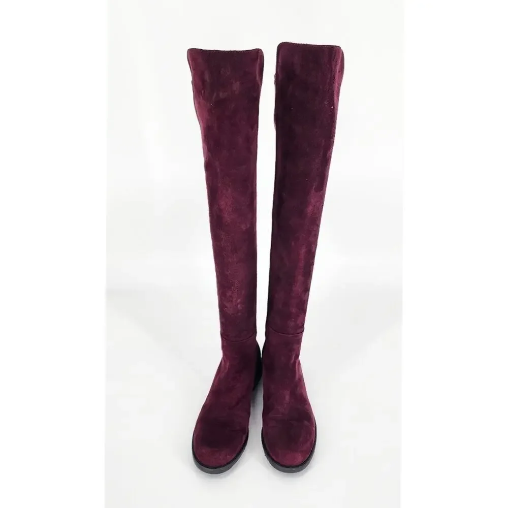 Stuart Weitzman City Greer Knee-High Suede Boots – Size 5